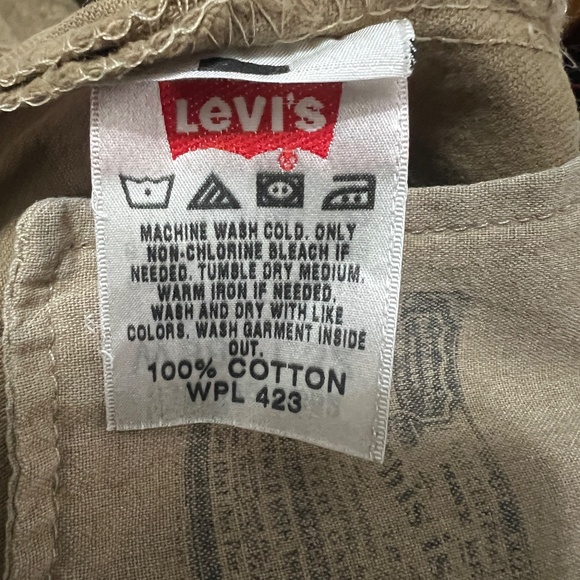 Levi's Men's Denim 501 Original Shrink to Fit Button Fly Jeans Brown 38x32 - Picture 4 of 5